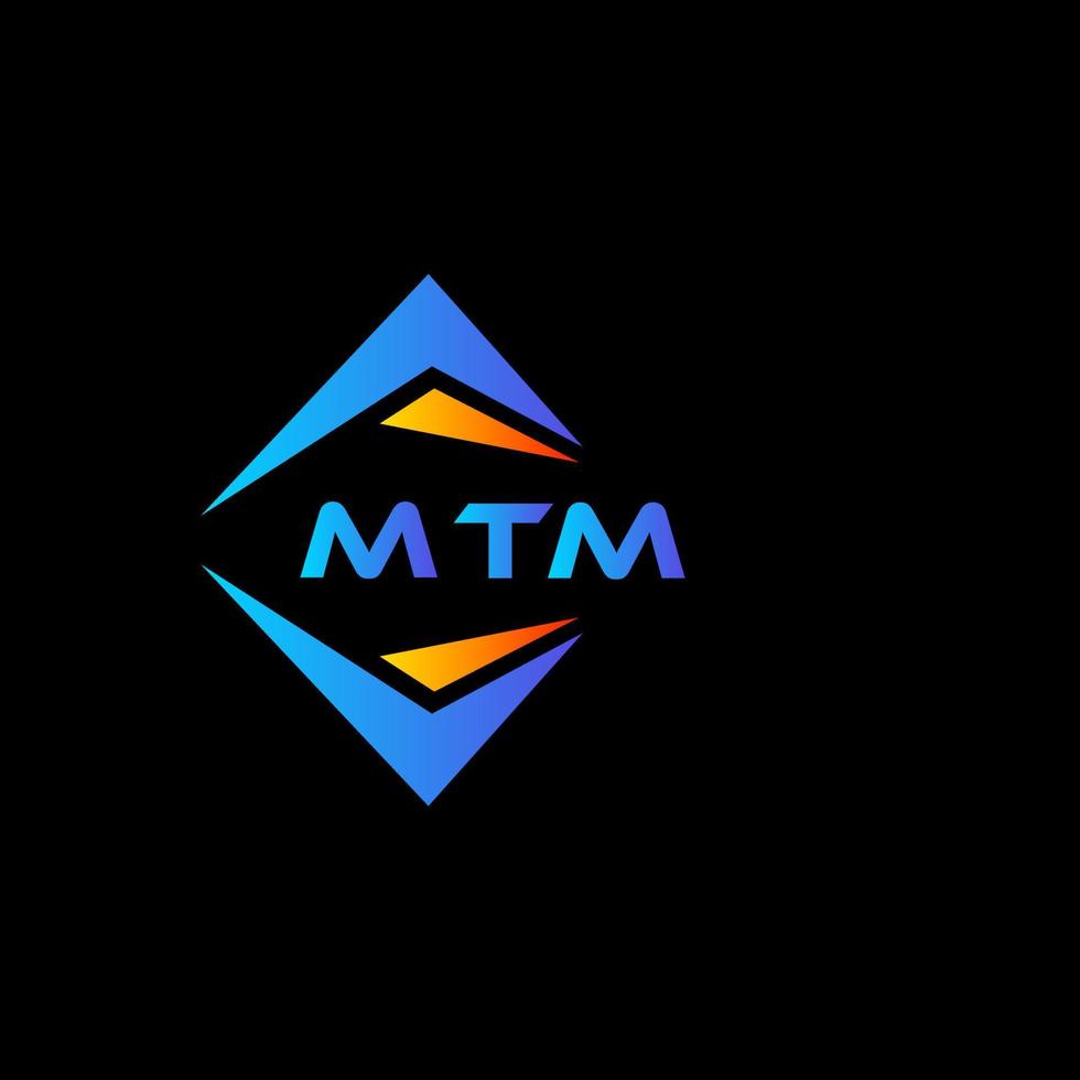 mtm abstract technologie logo ontwerp Aan zwart achtergrond. mtm creatief initialen brief logo concept. vector