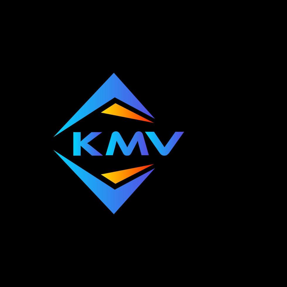 kmv abstract technologie logo ontwerp Aan zwart achtergrond. kmv creatief initialen brief logo concept. vector