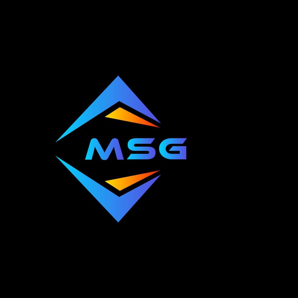 msg abstract technologie logo ontwerp Aan zwart achtergrond. msg creatief initialen brief logo concept.bericht abstract technologie logo ontwerp Aan zwart achtergrond. msg creatief initialen brief logo concept. vector