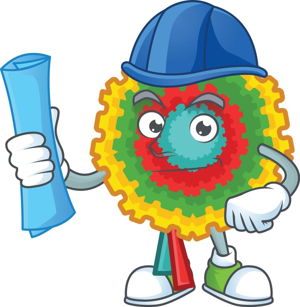 pinata tekenfilm mascotte stijl vector