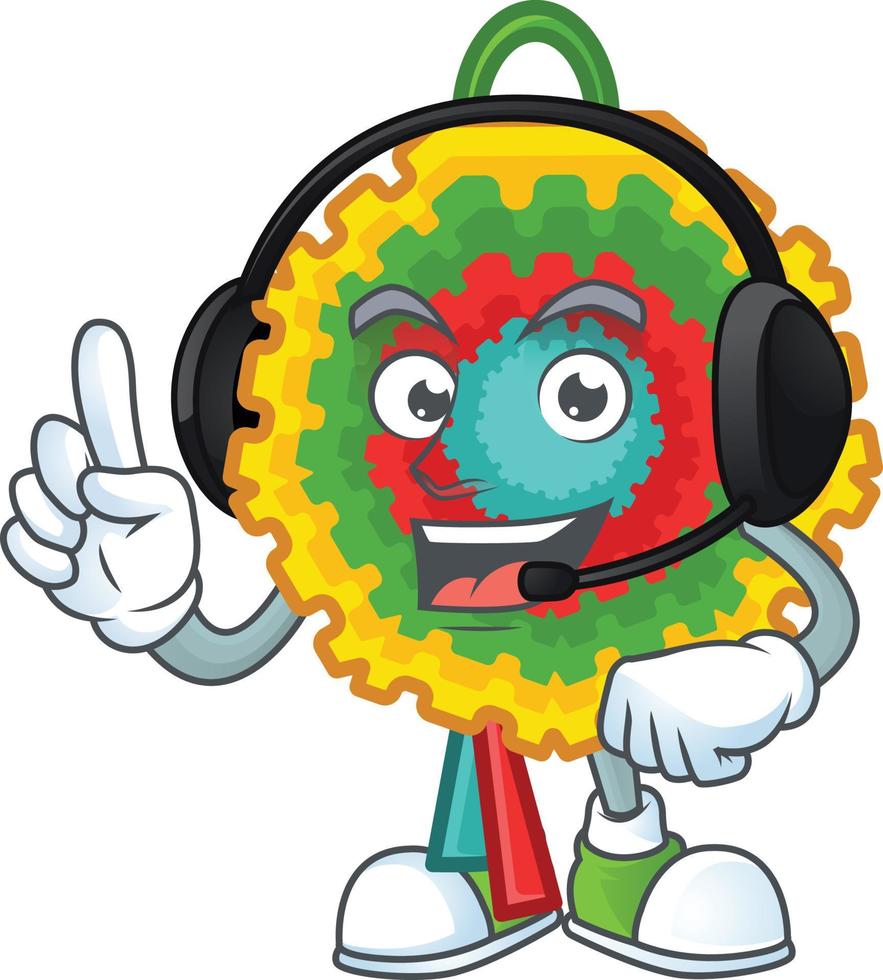 pinata tekenfilm mascotte stijl vector