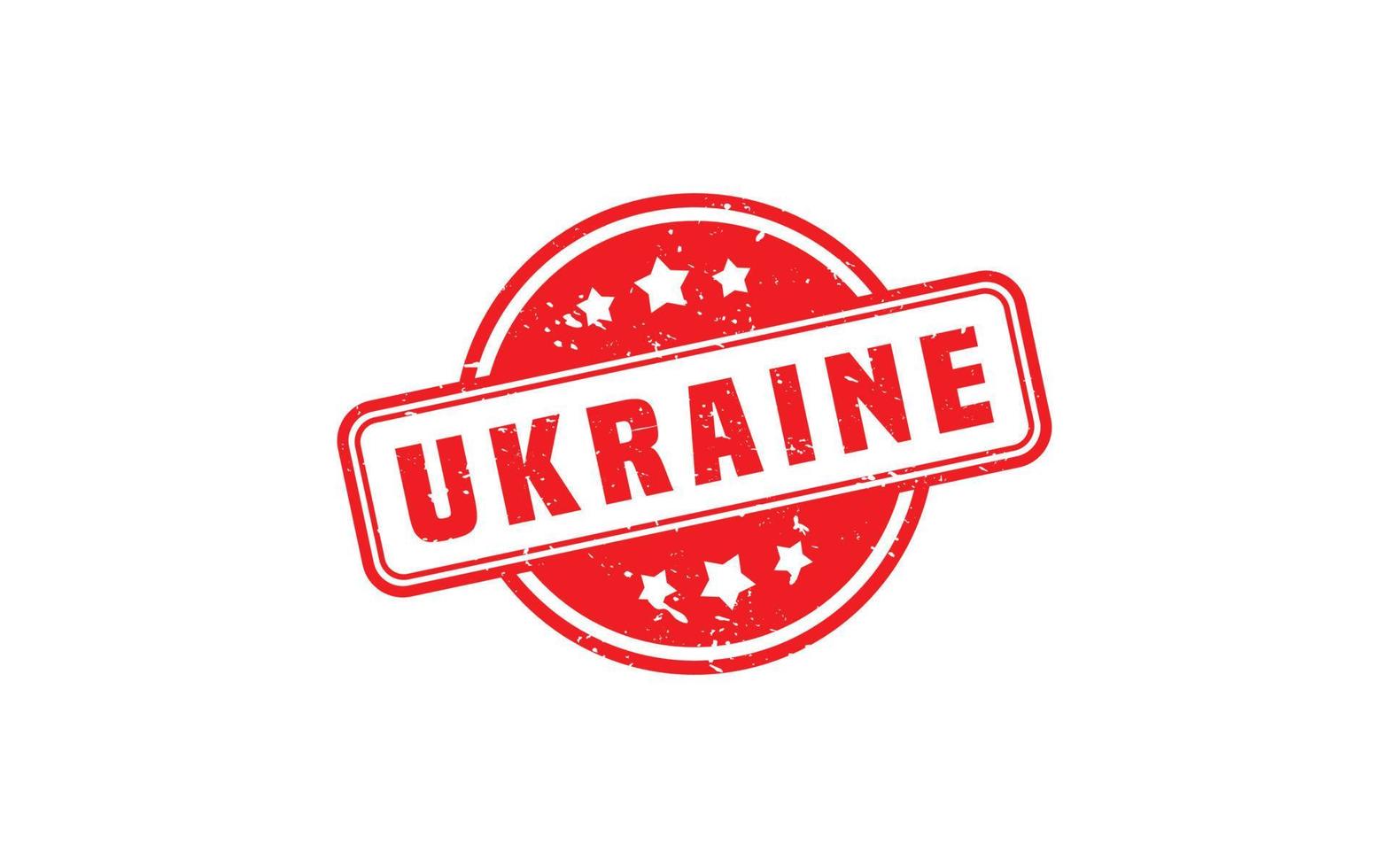 Oekraïne rubber postzegel met grunge stijl Aan wit achtergrond vector