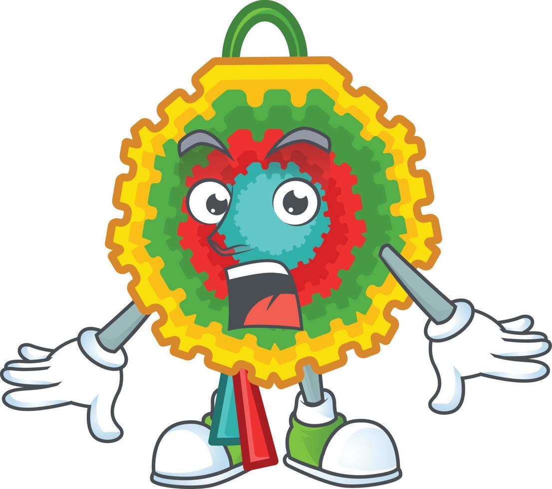 pinata tekenfilm mascotte stijl vector