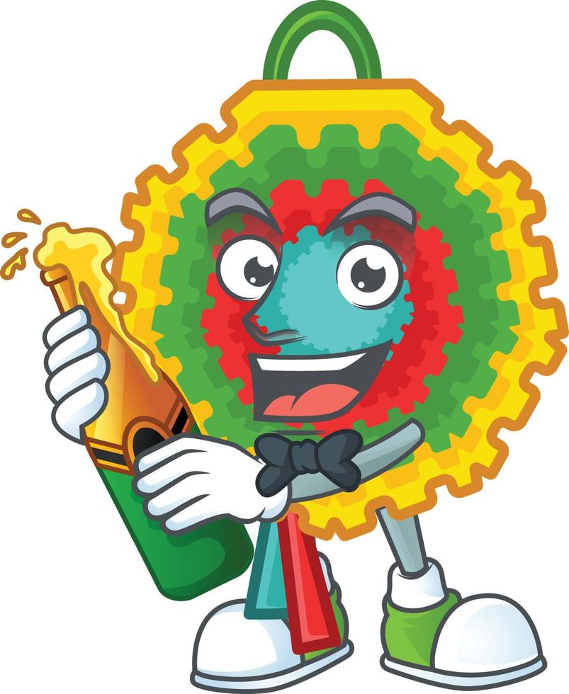 pinata tekenfilm mascotte stijl vector