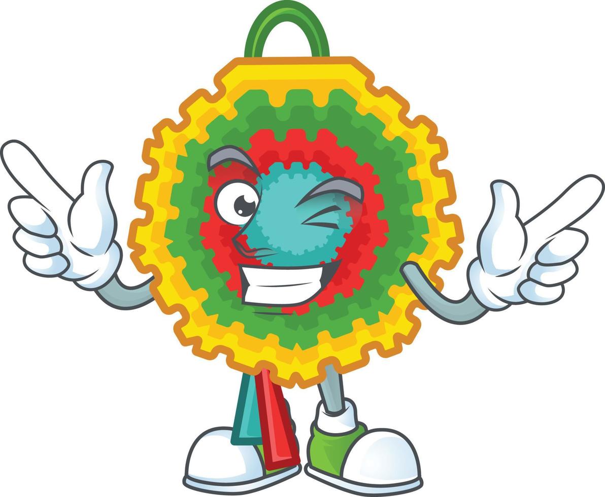 pinata tekenfilm mascotte stijl vector