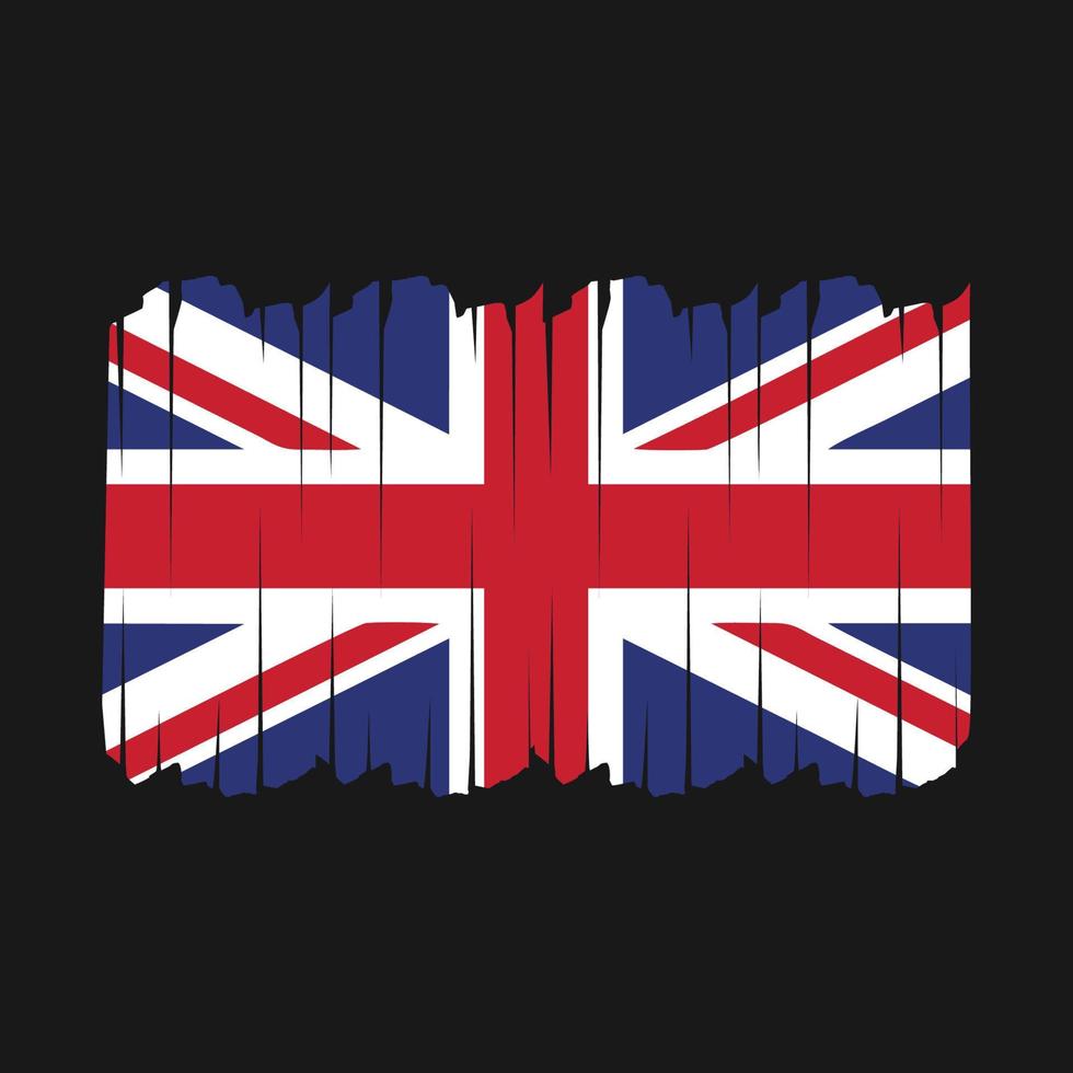 uk vlag borstel beroertes vector