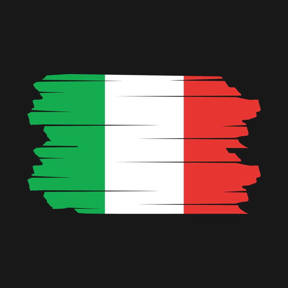 Italië vlag borstel vector