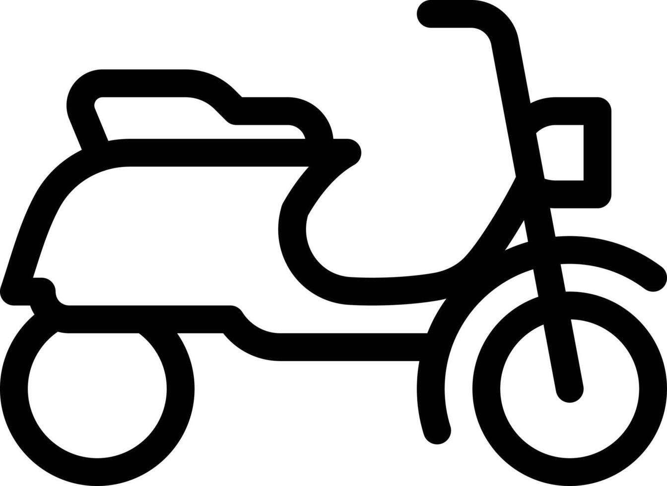 scooter vectorillustratie op een background.premium kwaliteit symbolen.vector pictogrammen voor concept en grafisch ontwerp. vector