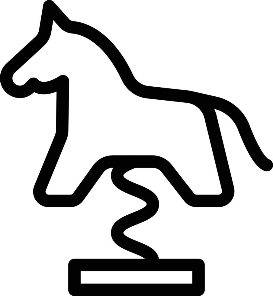 schommelen paard vector illustratie Aan een achtergrond.premium kwaliteit symbolen.vector pictogrammen voor concept en grafisch ontwerp.