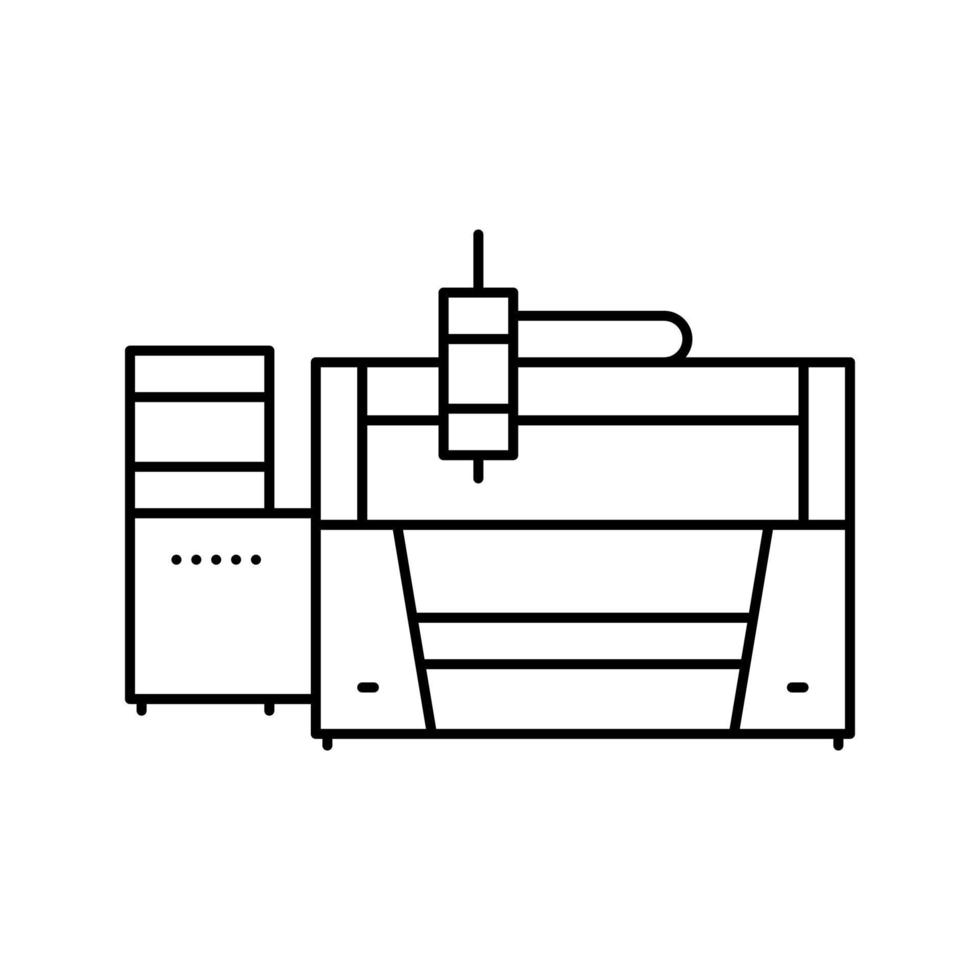 laser inrichting lijn icoon vector illustratie