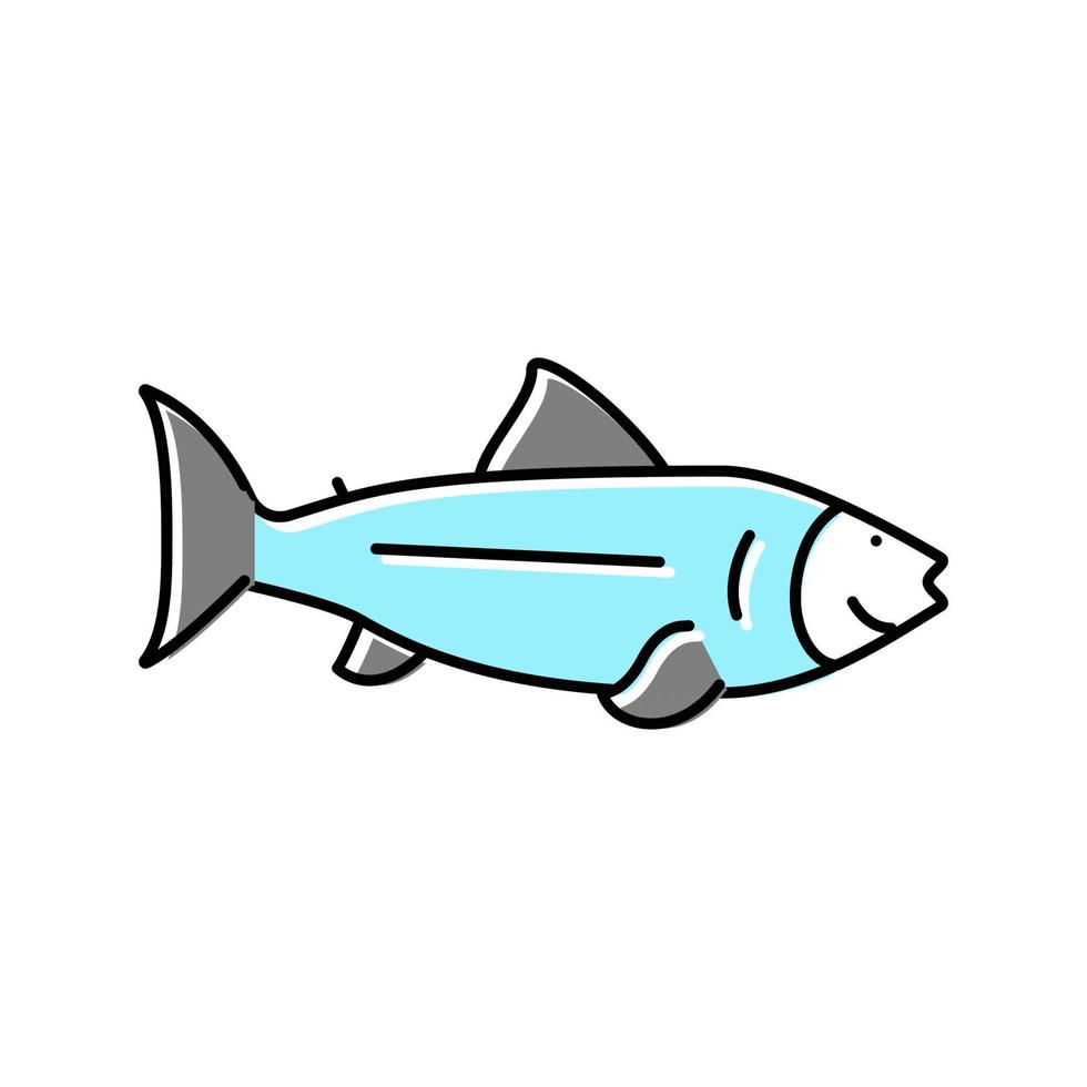 vis oceaan kleur pictogram vectorillustratie vector