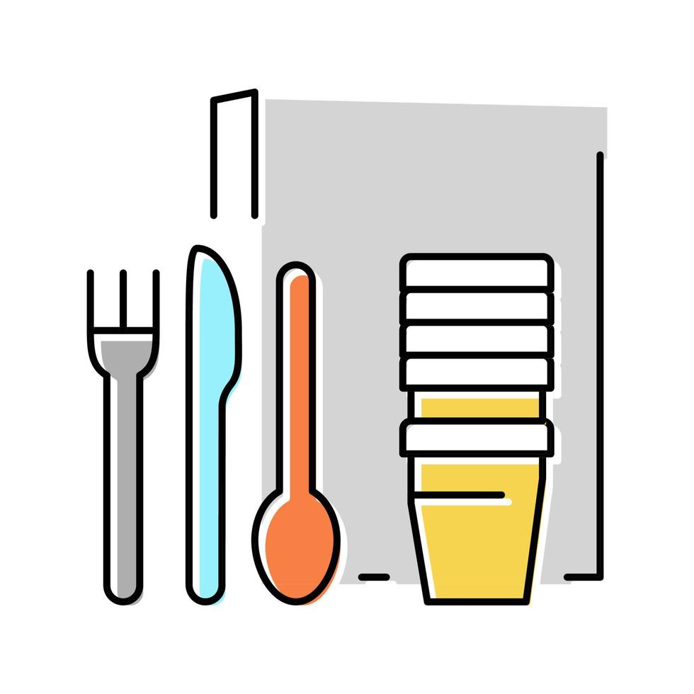 polystyreen thermoplastische kleur pictogram vectorillustratie vector