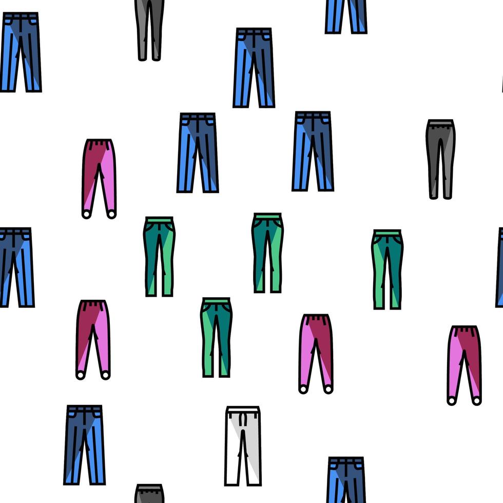 broek mode kleren kleding vector naadloos patroon