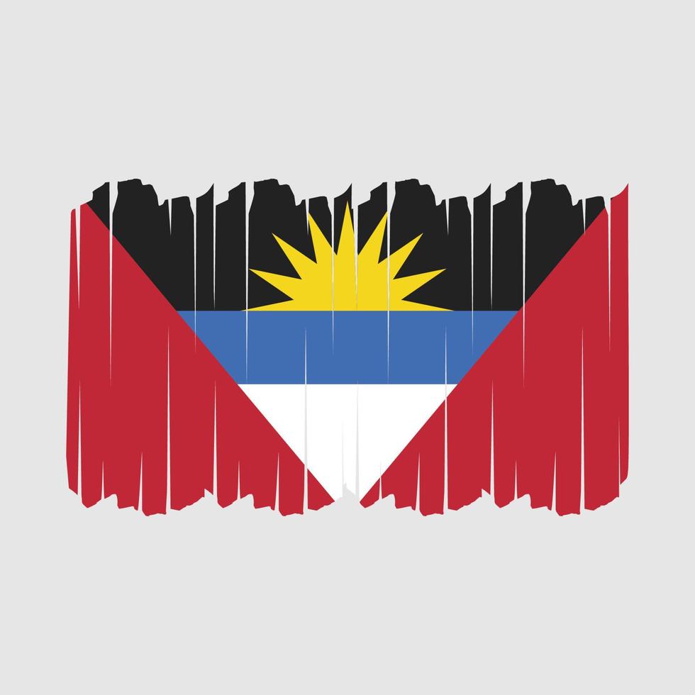 antigua vlag borstel beroertes vector