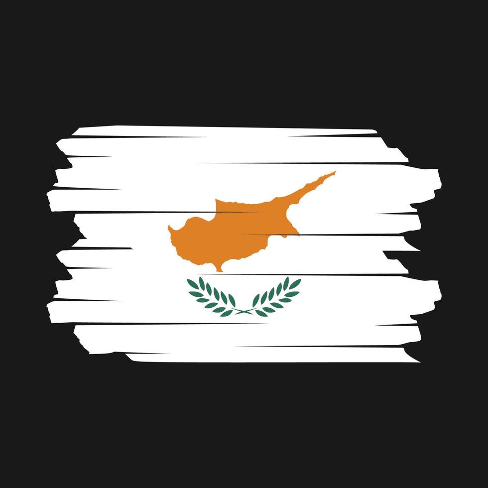 Cyprus vlag borstel vector