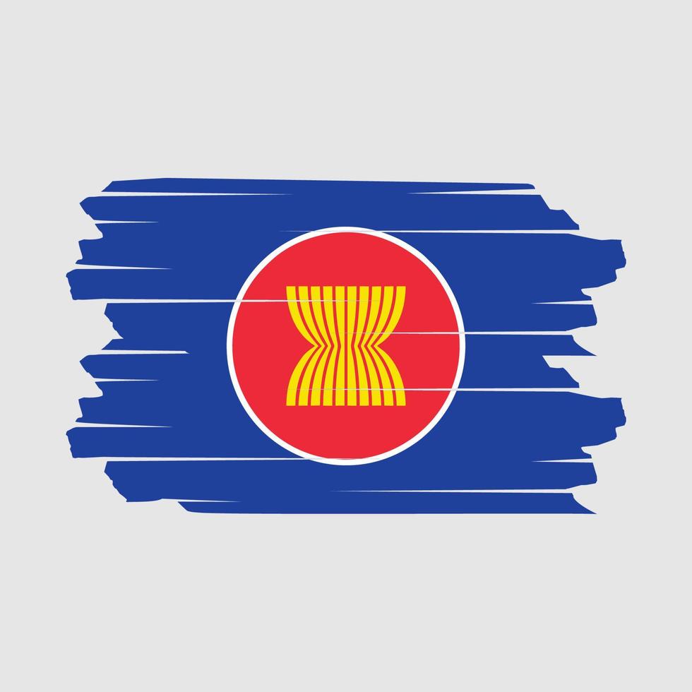 asean vlag borstel vector