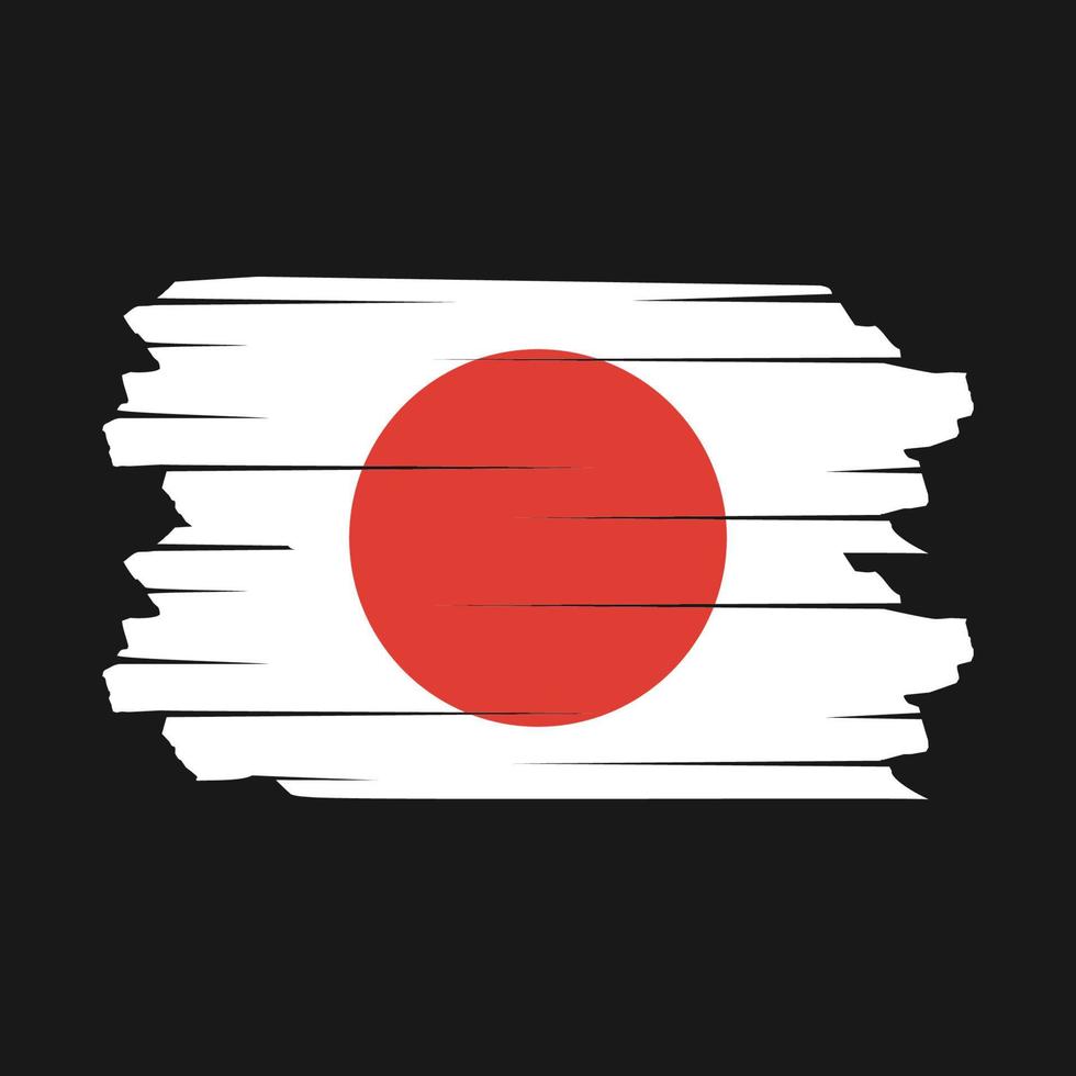 Japan vlag borstel vector