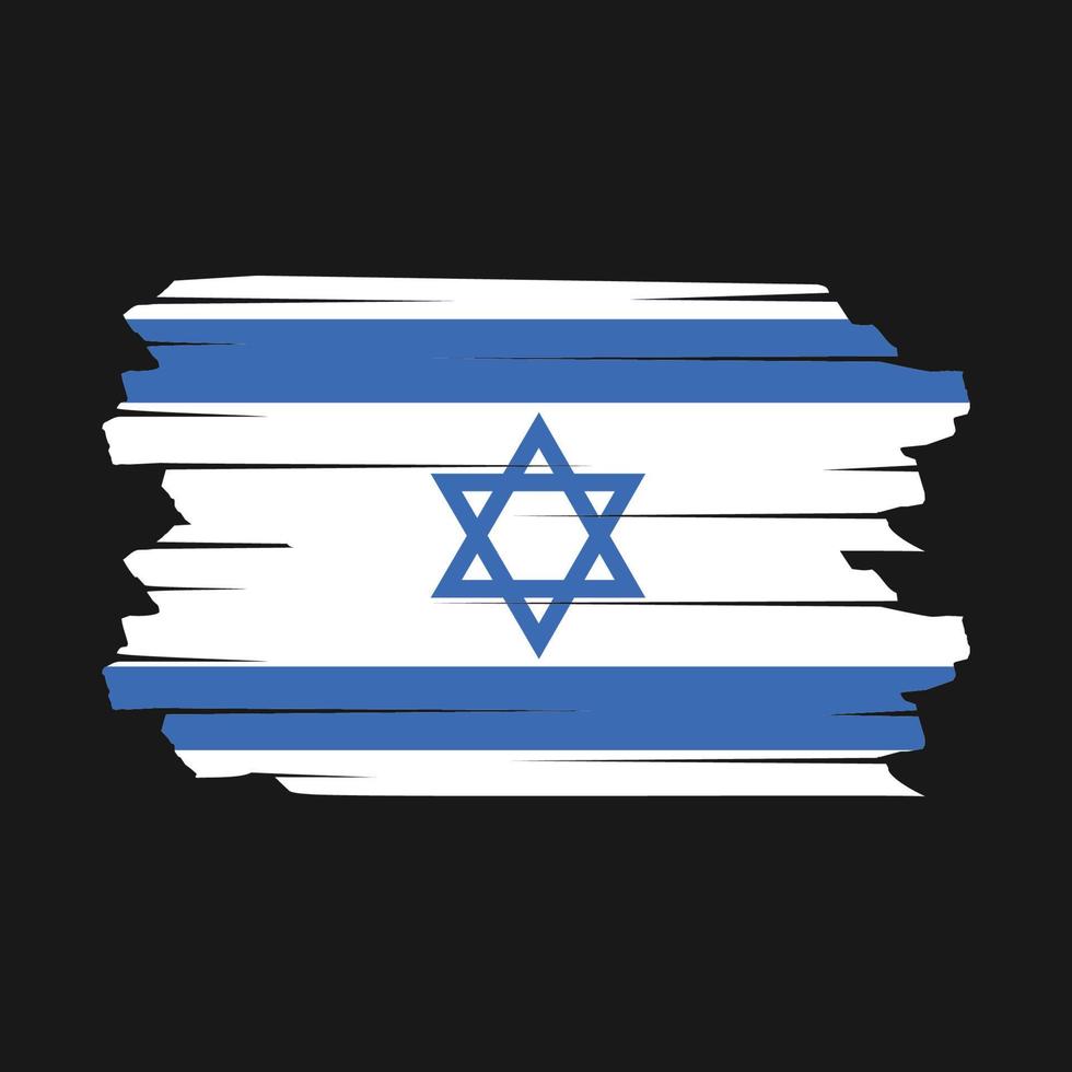 Israël vlag borstel vector