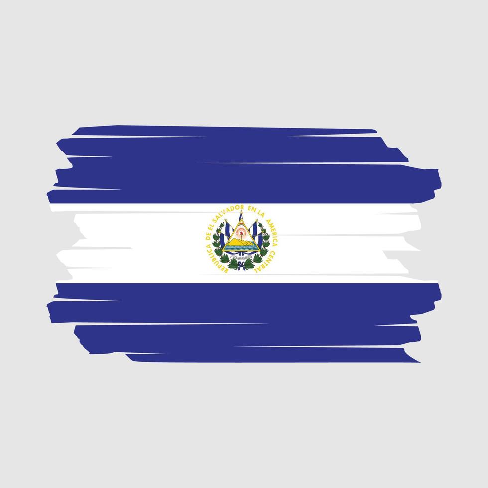 el Salvador vlag borstel vector