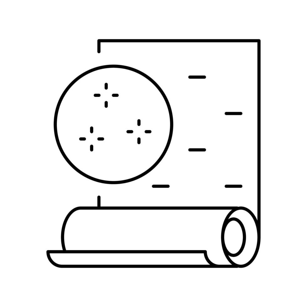 vinyl behang lijn pictogram vectorillustratie vector