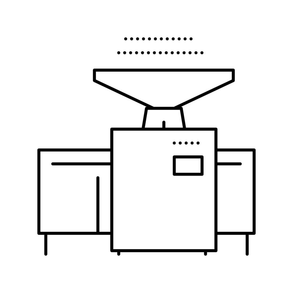 wannen machine lijn pictogram vectorillustratie vector