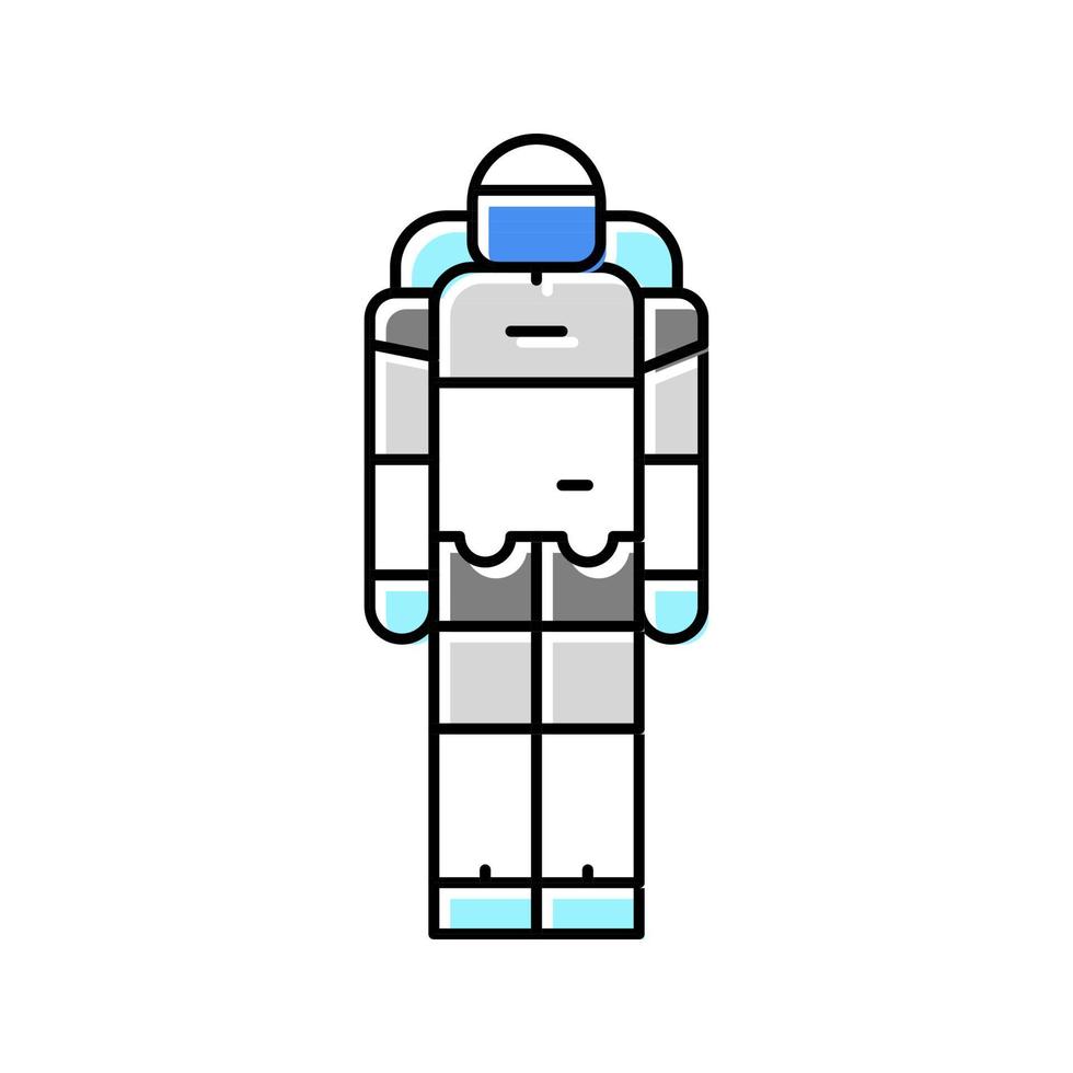 wetenschap robot kleur icoon vector illustratie