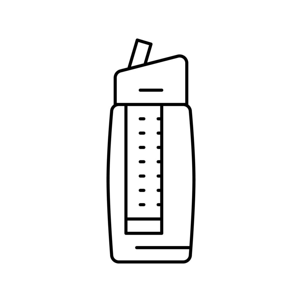 waterfilter draagbare lijn pictogram vectorillustratie vector