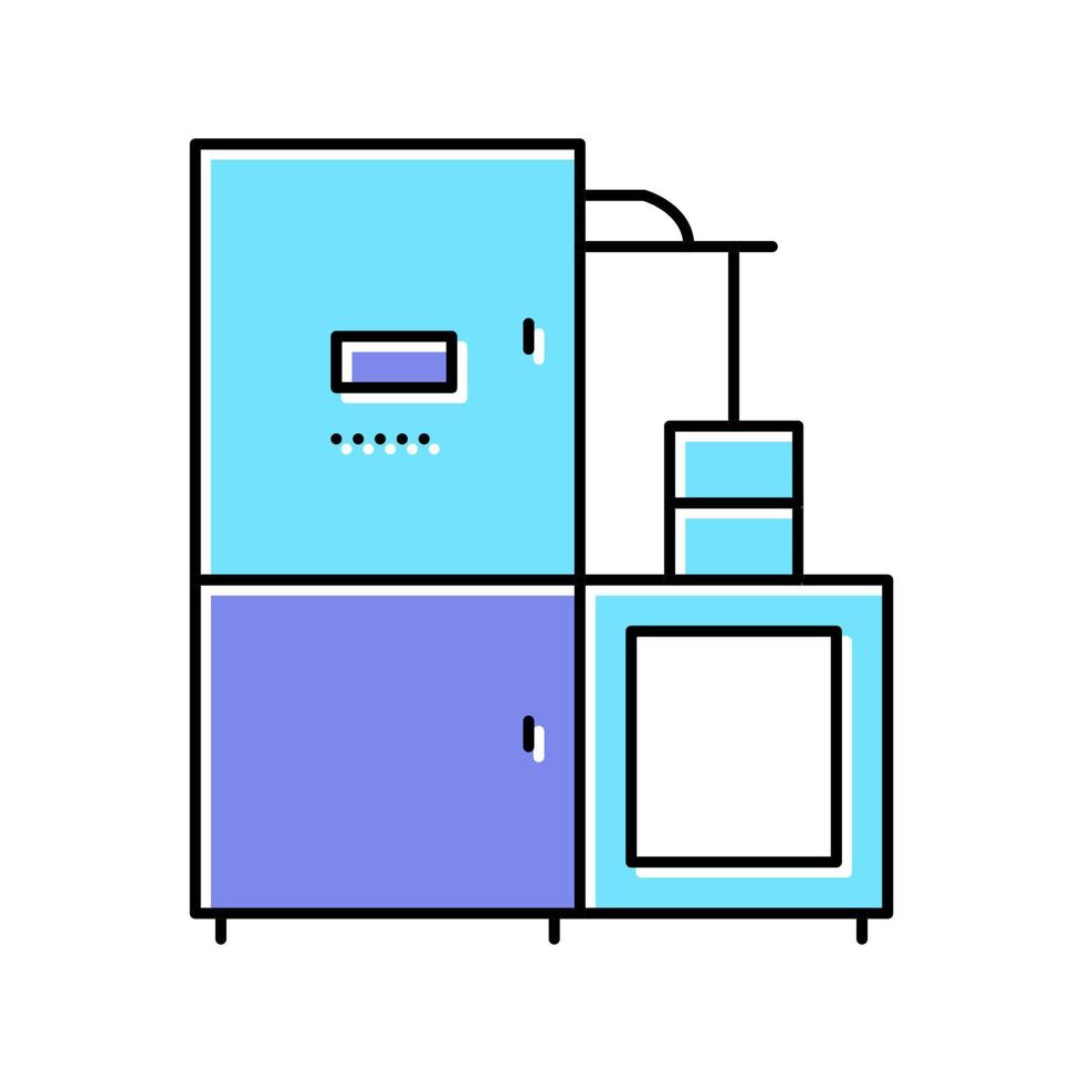 chocolade fabriek machine kleur pictogram vectorillustratie vector