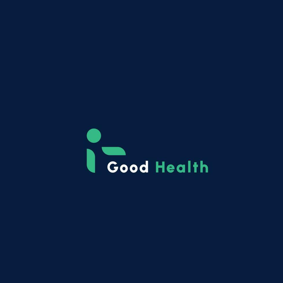 modern minimalistische mooi zo Gezondheid logo ontwerp illustratie. gemakkelijk Gezondheid zorg ziek geneesmiddel, ziekte diagnose dokter kliniek leven symbool icoon vector idee. modern kleur schoon vorm