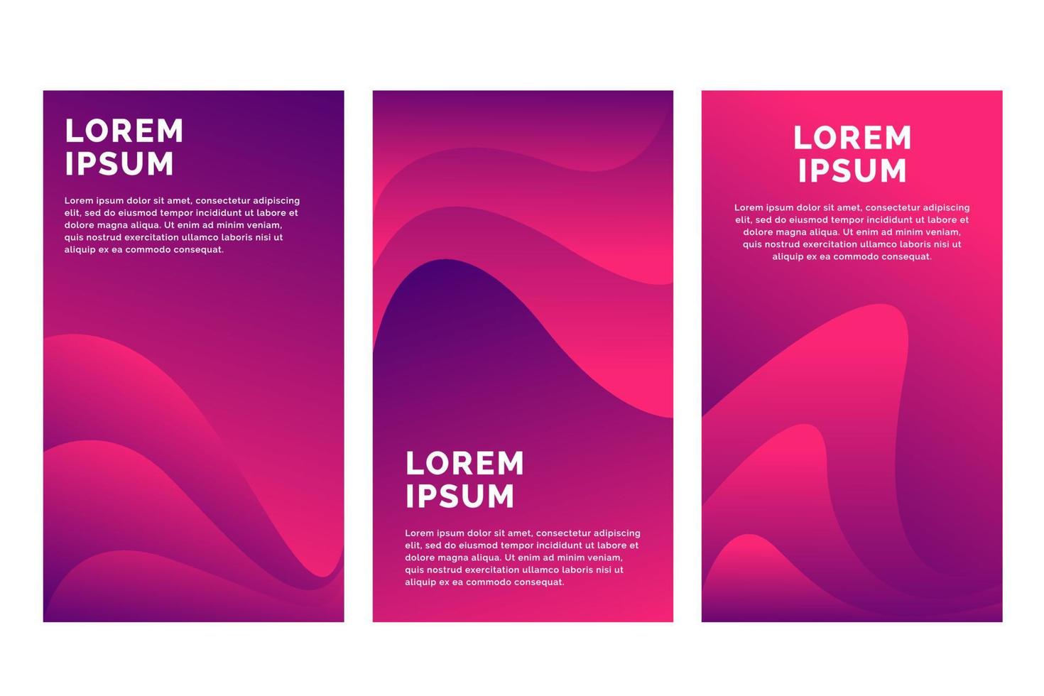 abstract Purper en roze golven banier ontwerp. elegant golvend vector achtergrond