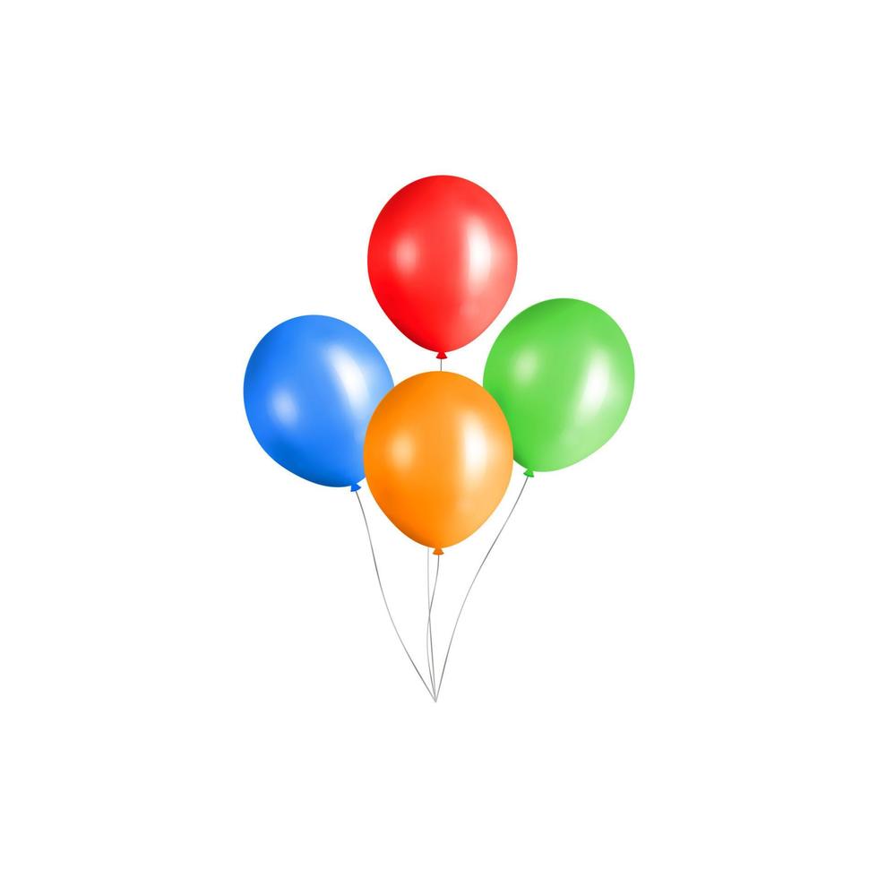 bundel van helium ballonnen. vector