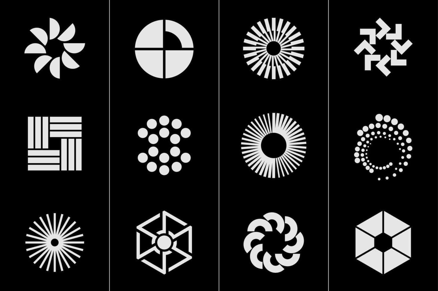 reeks van O logo ontwerp sjabloon. 0 aantal logo ontwerp vector verzameling.