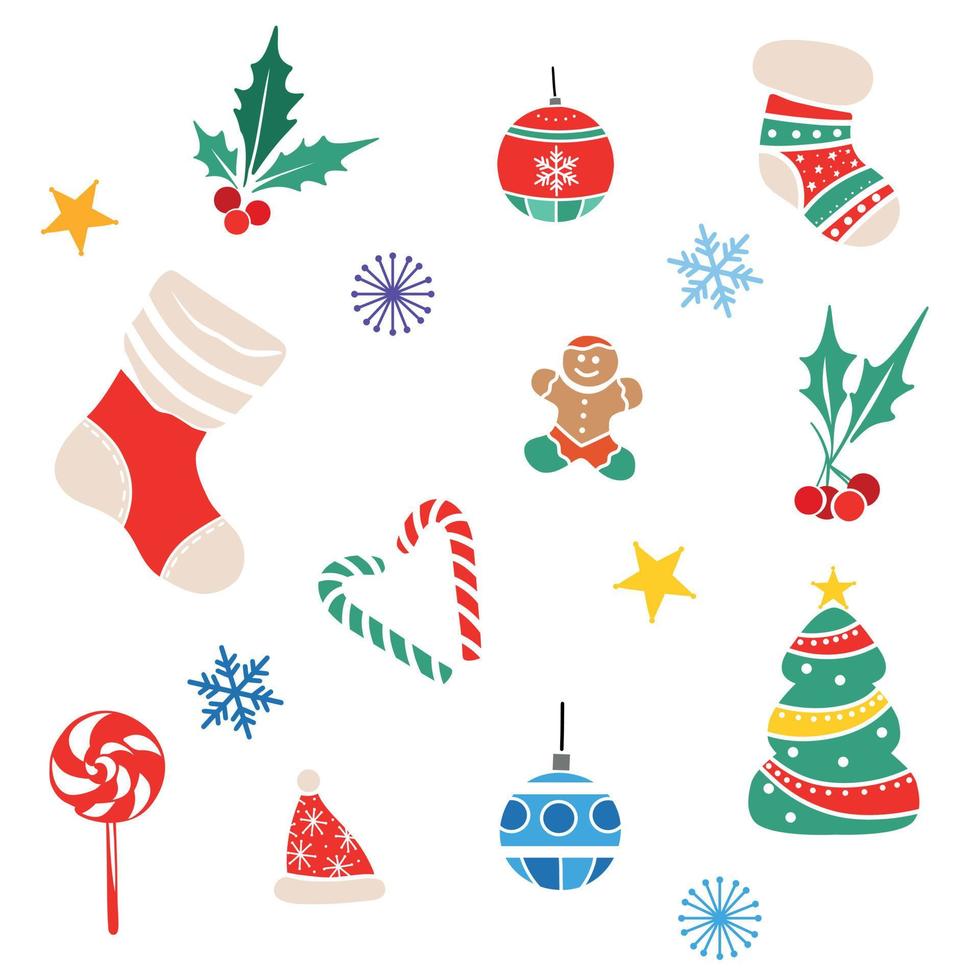 Kerstmis sublimatie bundel van illustraties vector