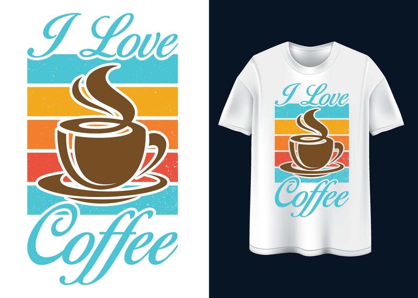 koffie t-shirt ontwerp vector