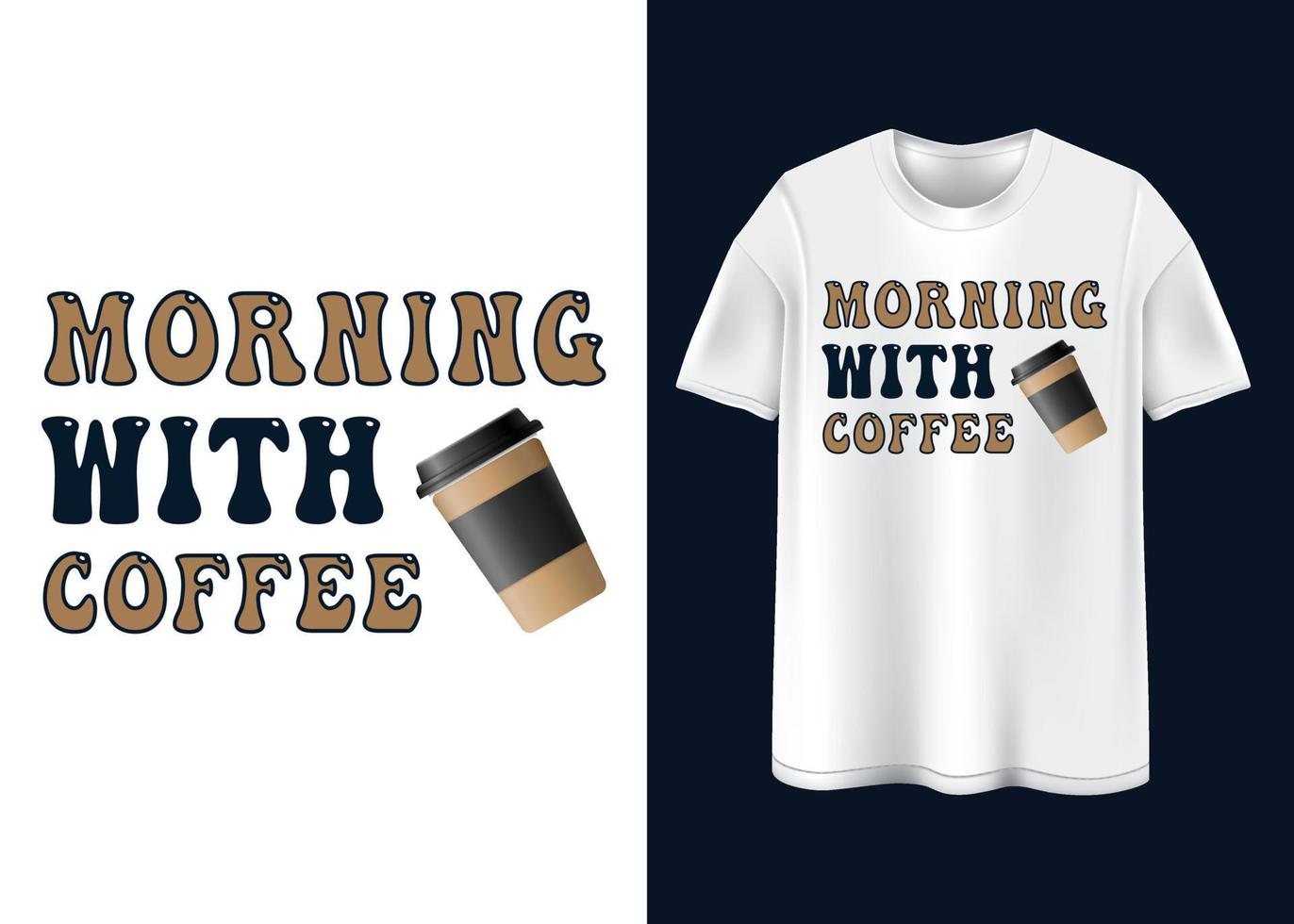 koffie t-shirt ontwerp vector