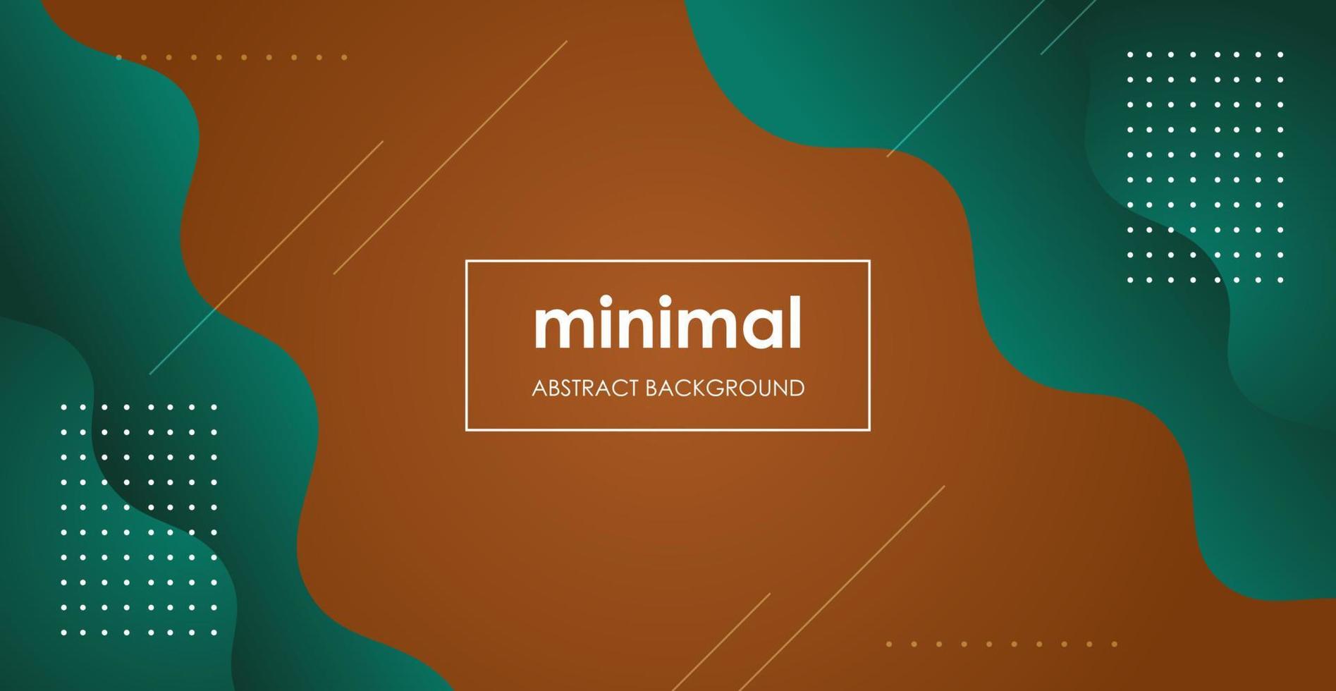 minimaal abstract bruin en groen helling golvend meetkundig dynamisch achtergrond. eps10 vector