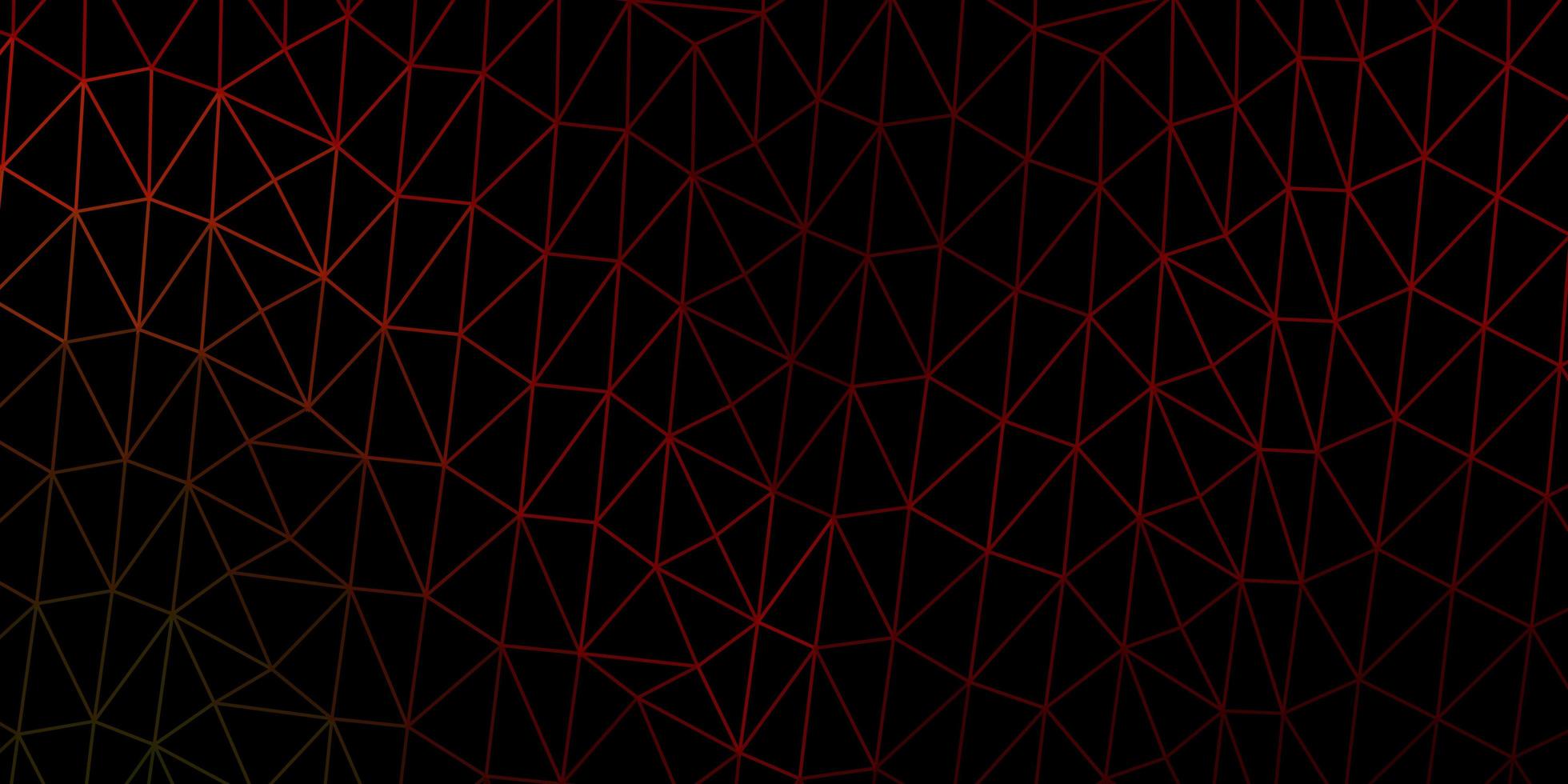 donkergroene, rode vector driehoek mozaïek achtergrond.