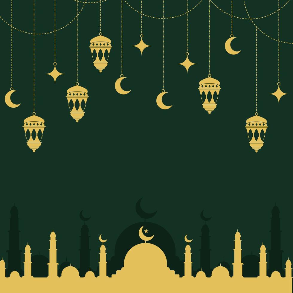 Ramadan en eid al fitr kunst achtergrond illustratie vector