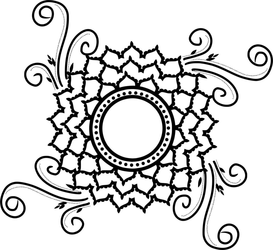 mandala patroon ontwerp vector