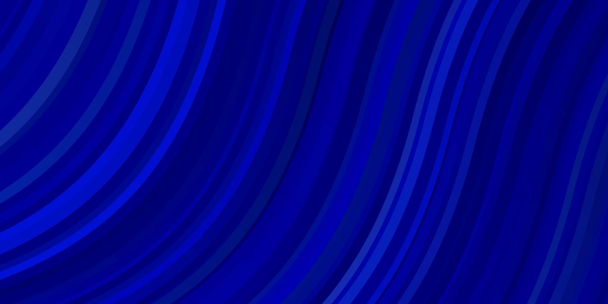 donkerblauwe vectorachtergrond met wrange lijnen. vector