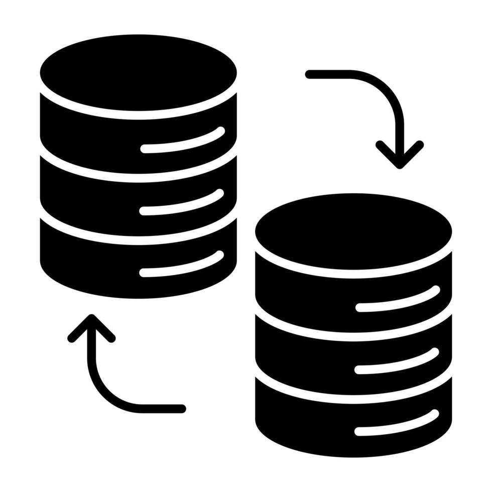 vector ontwerp van databank overdracht