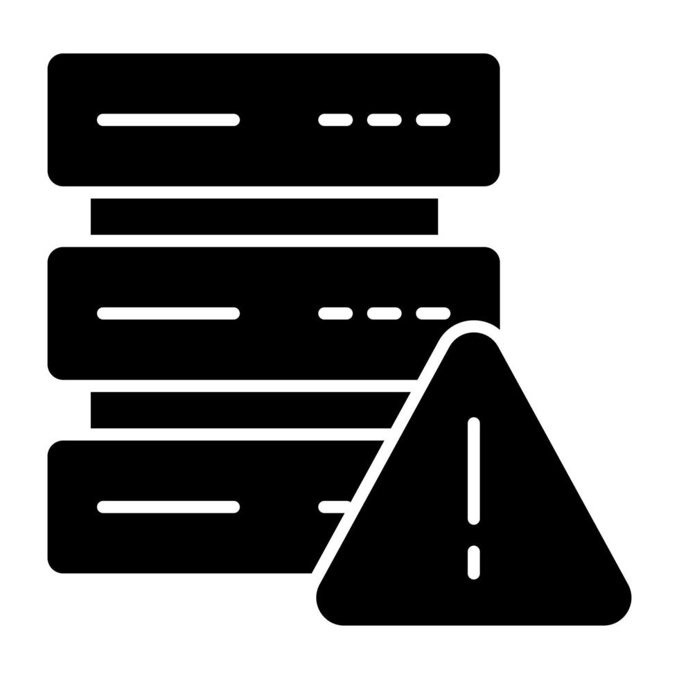een uniek ontwerp icoon van server fout vector