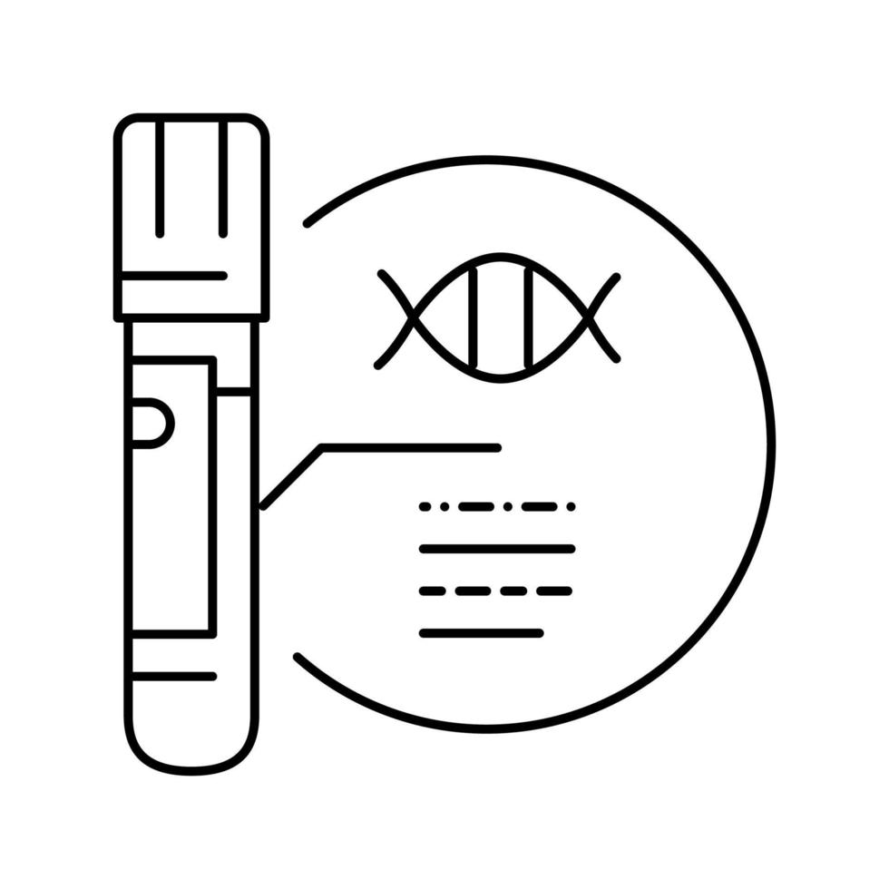 laboratorium onderzoek lijn pictogram vectorillustratie vector