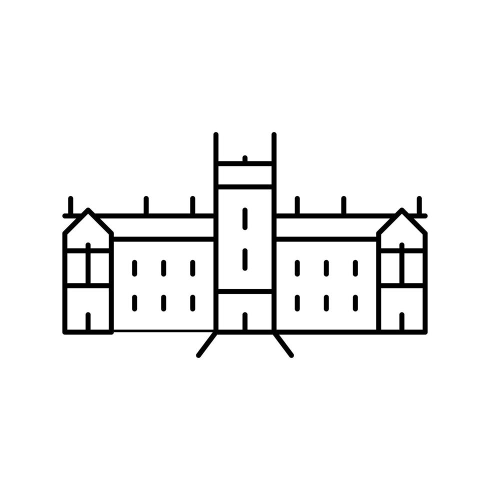sydney universiteit lijn pictogram vectorillustratie vector