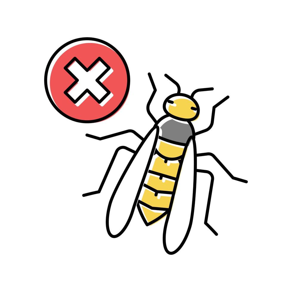 wesp controle kleur pictogram vectorillustratie vector