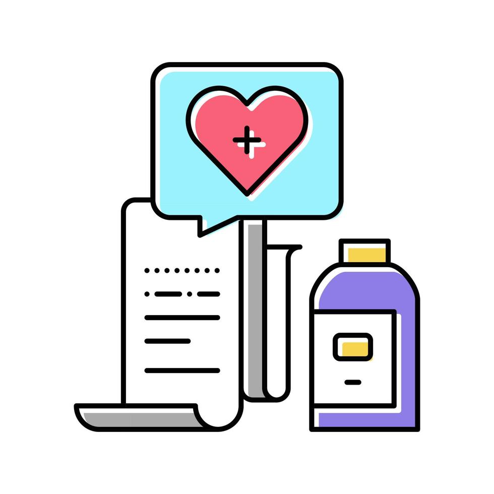 medicijnen krijgen kleur pictogram vectorillustratie vector