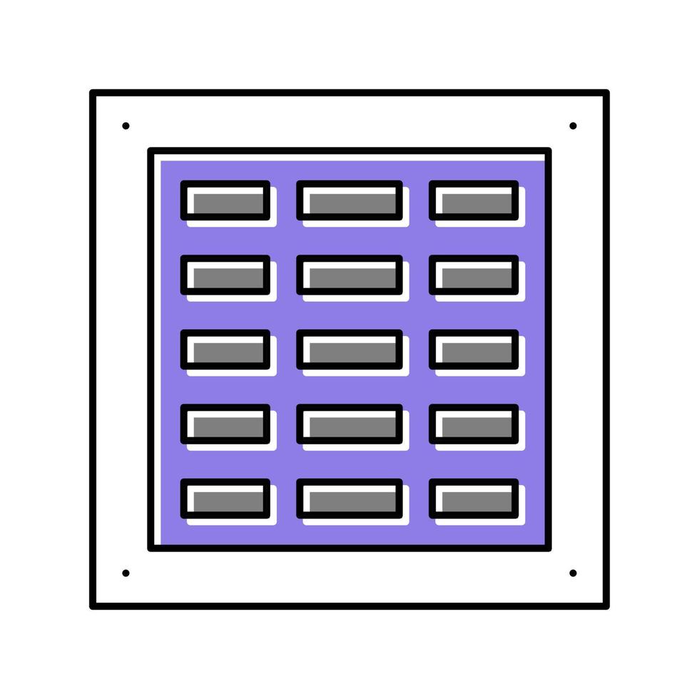 ventilatie rook kleur pictogram vectorillustratie vector