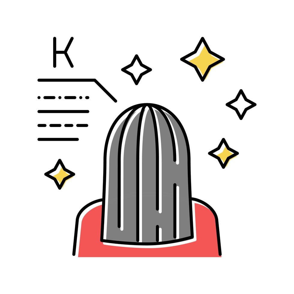 kapsel met keratine kleur pictogram vectorillustratie vector