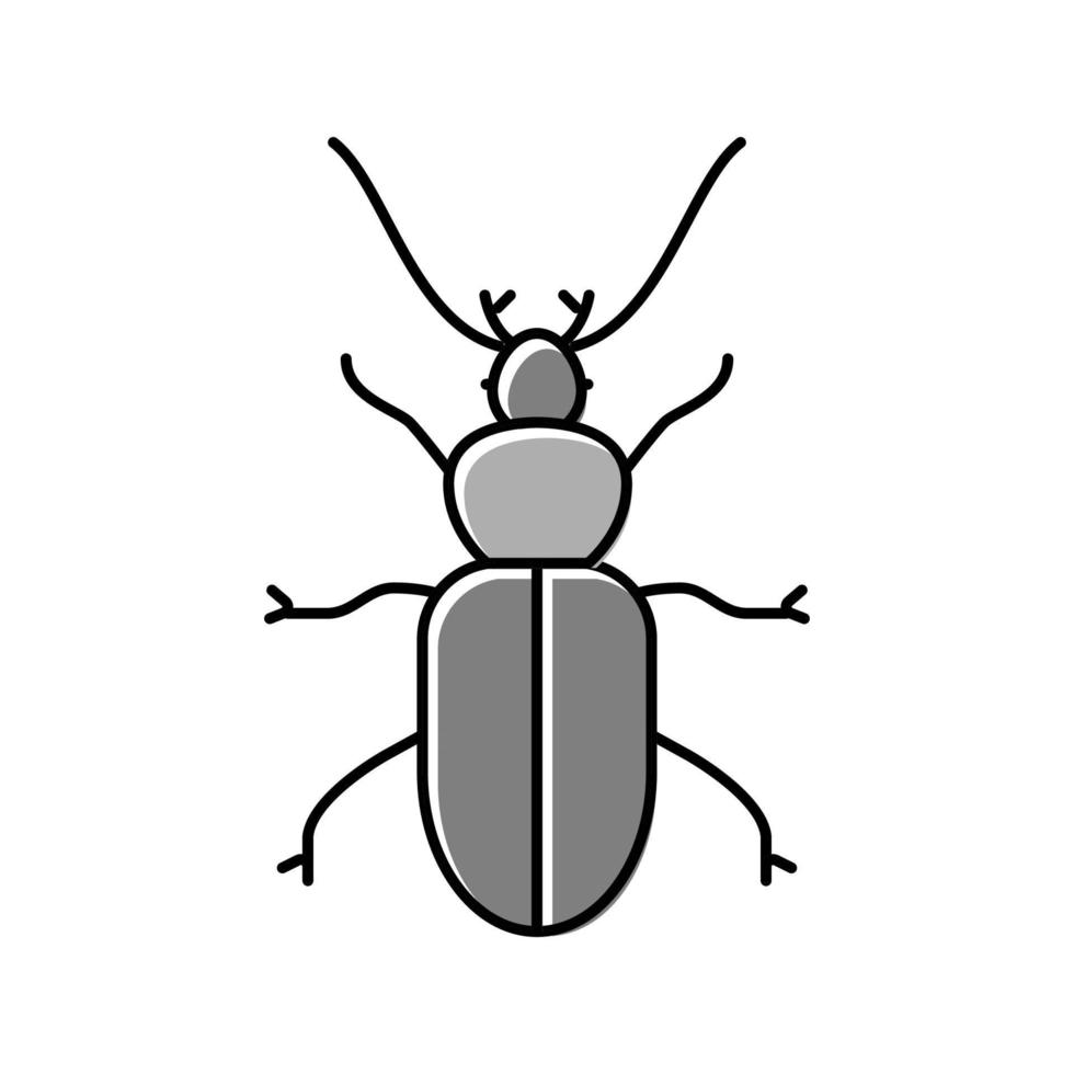 kever insect kleur pictogram vectorillustratie vector