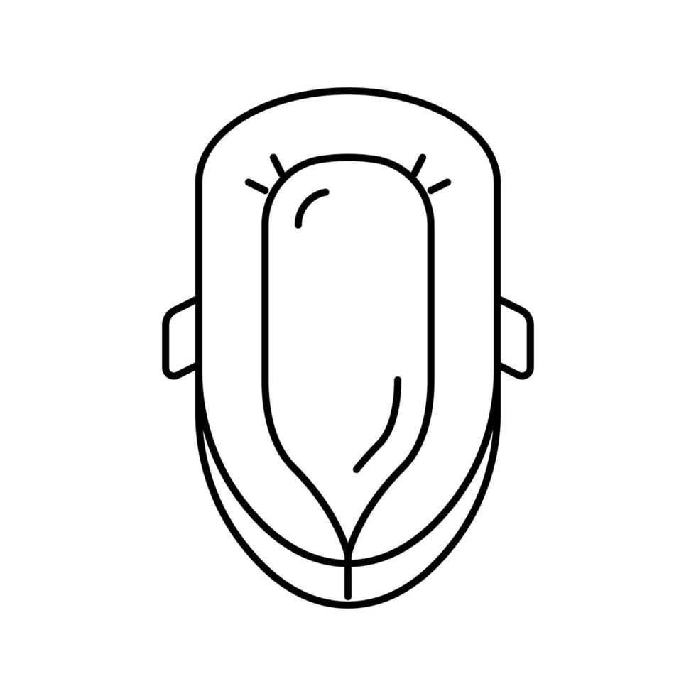 baby ligstoel lijn pictogram vectorillustratie vector